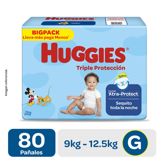 Pañales Huggies Triple Protección Xtra