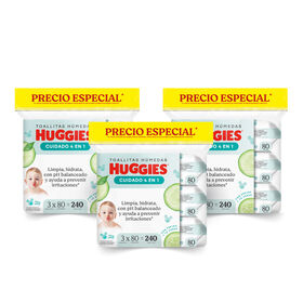 Pack Cuidado 4 en 1 - 720 und (3 toallitas de cuidado 4en1 x240 und)