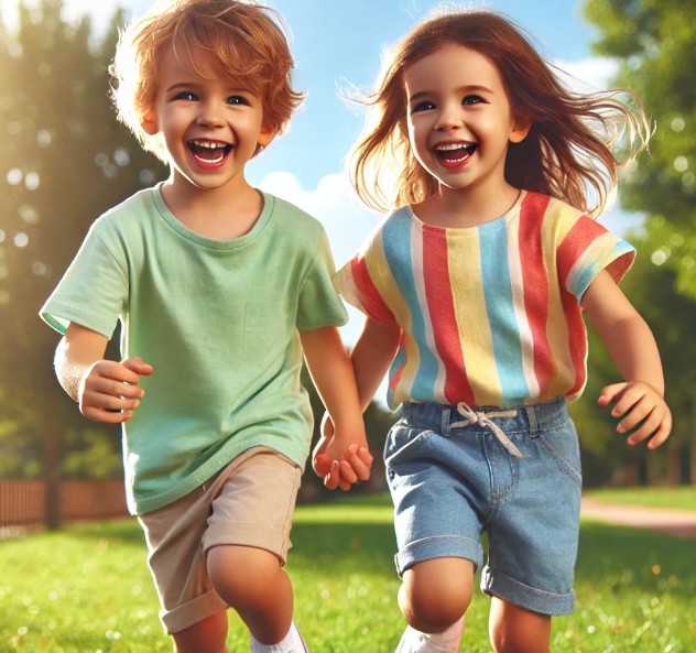 niño de 6 años y su hermana