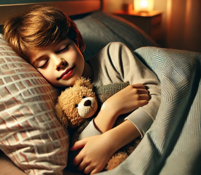 niño durmiendo cómodamente